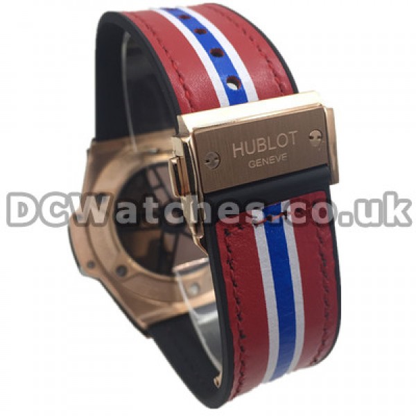 Male 48MM Hublot Fake Watches With Rose Gold & Steel Cases Popular Sale UK