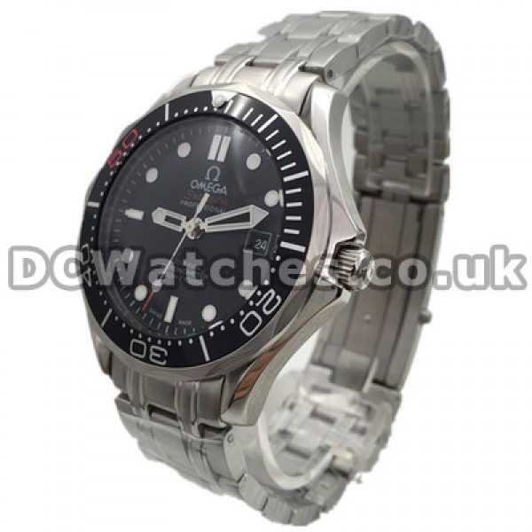 Meaningful 41MM Omega Seamaster 300M Fake Watches With Black Dials And Black Bezels