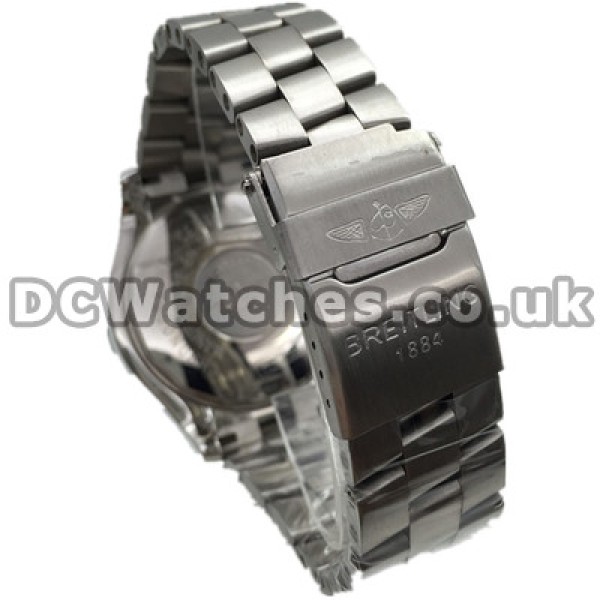 Functional Quartz Breitling Super Avenger Copy Watches With Black Dials And Small Red Hands