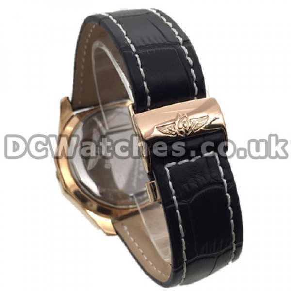 Attractive UK Red Steel Bezels Breitling Bentley Motors Fake Watches With White Dials Online Sale