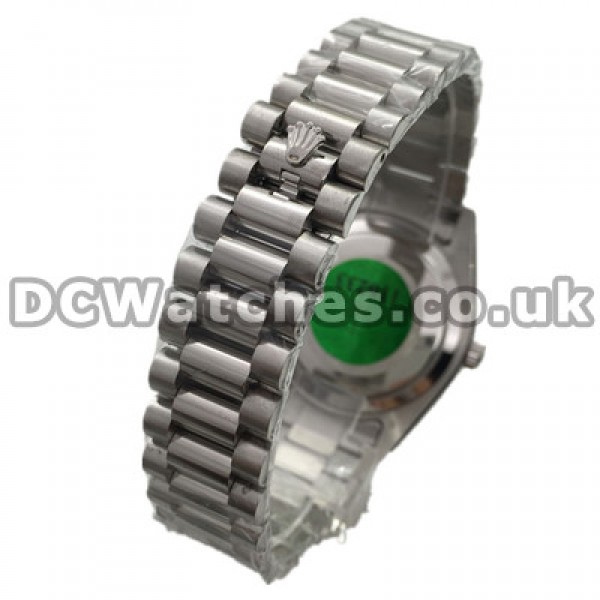 Special Swiss Green Dials Rolex Day-Date II Replica Watches With Silver Roman Numerals