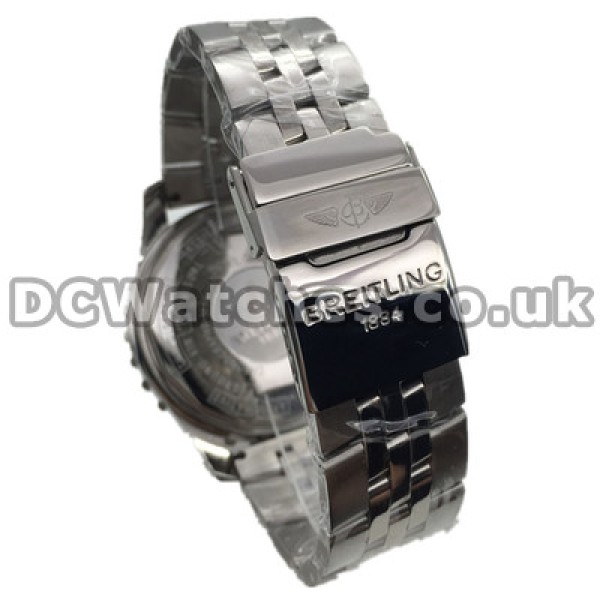 Quartz Swiss Breitling Aerospace Black Dials Fake Watches With Silver Hands For UK Sale