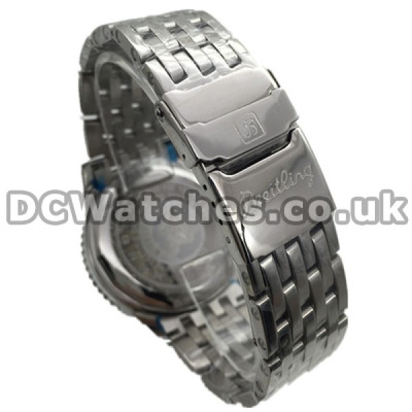 Functional Steel Bezels Male Replica Breitling Navitimer Watches With Black Dials UK Sale