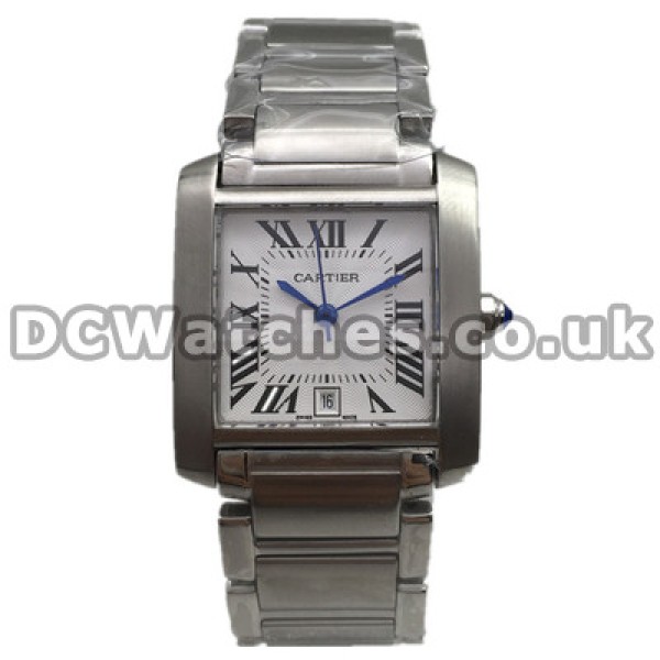 Sturdy High-quality 28MM Cartier Tank Francaise Copy Watches With Steel Cases And Bracelets
