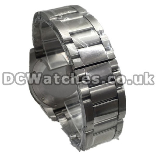 Sturdy Functional Calibre De Cartier Fake Watches For Men With Silver Dials And Black Roman Numerals