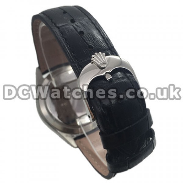 Self-winding Movements Rolex Cellini Replica Watches UK With Steel Cases And Black Dials