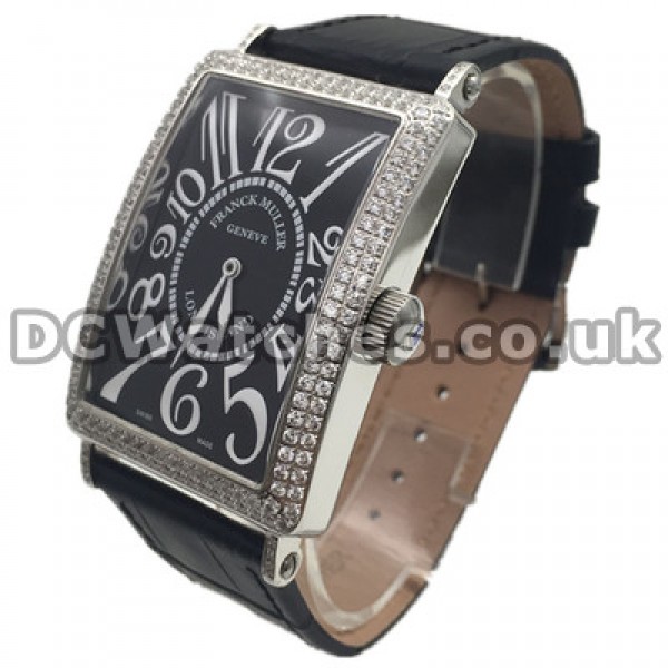 Fashionable Swiss Franck Muller Long Island Copy Watches With Steel Cases Set Auger