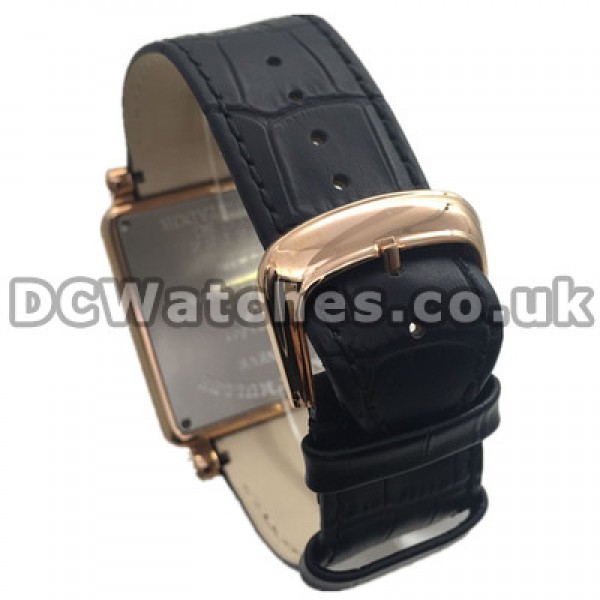 Automatic Black Dials Franck Muller Master Square Fake Watches UK With Black Straps