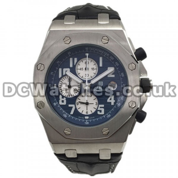 Popular Blue Dials Audemars Piguet Royal Oak Offshore Replica Watches With 44MM Steel Cases
