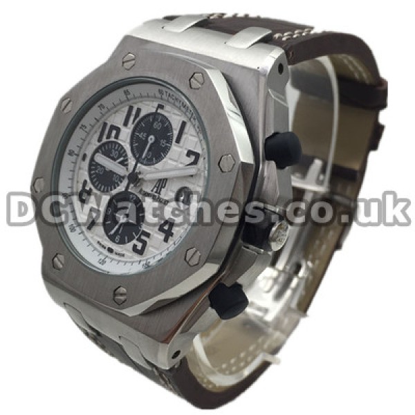 Classic White Dials Swiss Audemars Piguet Royal Oak Offshore Fake Watches With Black Sub-dials UK