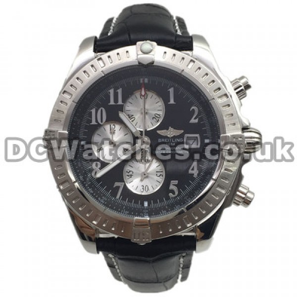Functional Quartz Arabic Numerals Breitling Chronomat Evolution Copy Watches With Sturdy Steel Cases