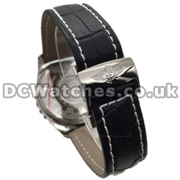 High-tech UK Black Straps 44MM Breitling Aerospace Copy Watches With Steel Cases