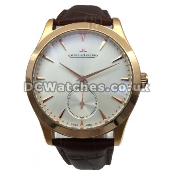 Rose Gold Cases Automatic Movements Jaeger-LeCoultre MASTER ULTRA THIN Copy Watches UK