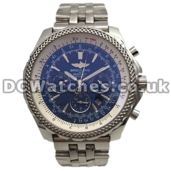Useful Black Dials 49MM Breitling Bentley Fake Watches With Self-winding Movements