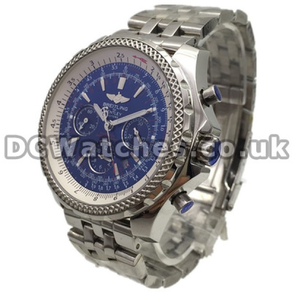 Useful Black Dials 49MM Breitling Bentley Fake Watches With Self-winding Movements