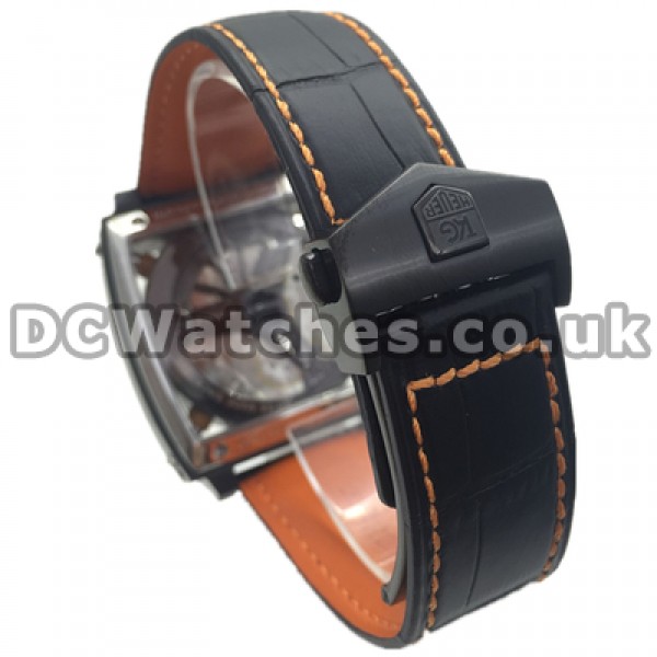 Unique Black Dials And Quartz Movements 39MM Tag Heuer Monaco Replica Watches For Men