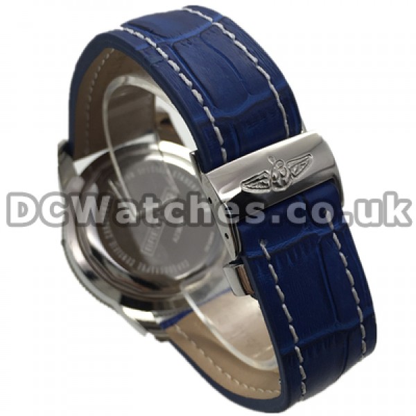 Special Blue Dials Male Breitling SuperOcean Heritage Replica Watches With Blue Crocodile Straps Online