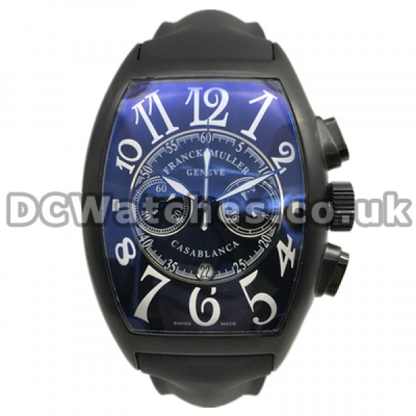 Mysterious Swiss Black Dials Franck Muller Mariner Copy Watches With Black Steel Cases