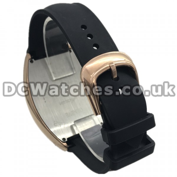 Sturdy 43.3MM Rose Gold Steel Cases Franck Muller Mariner Replica Watches With Black Straps