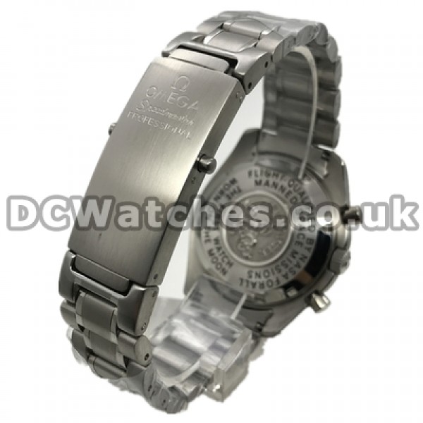 Swiss Functional 42MM Replica Omega Speedmaster Moonwatches With Black Dials