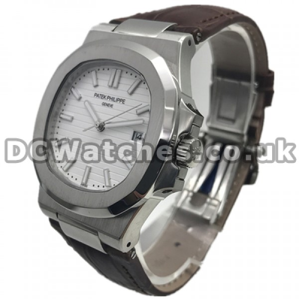 Classic Male Automatic Movements Patek Philippe Nautilus Copy Watches With Steel Cases