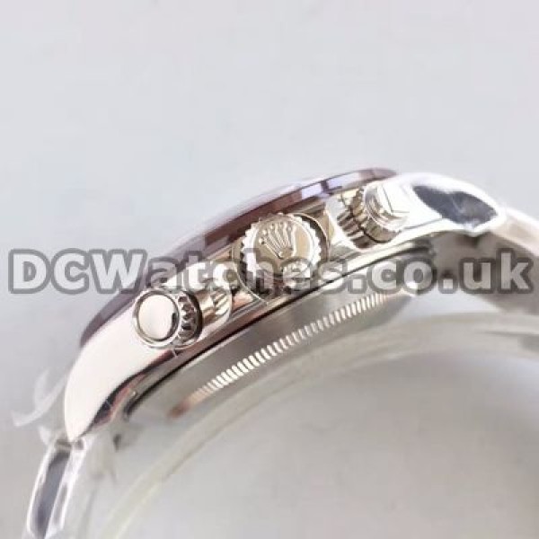 Fresh Blue Dials Rolex Daytona 7750 Fake Watches With Steel Bracelets For Men