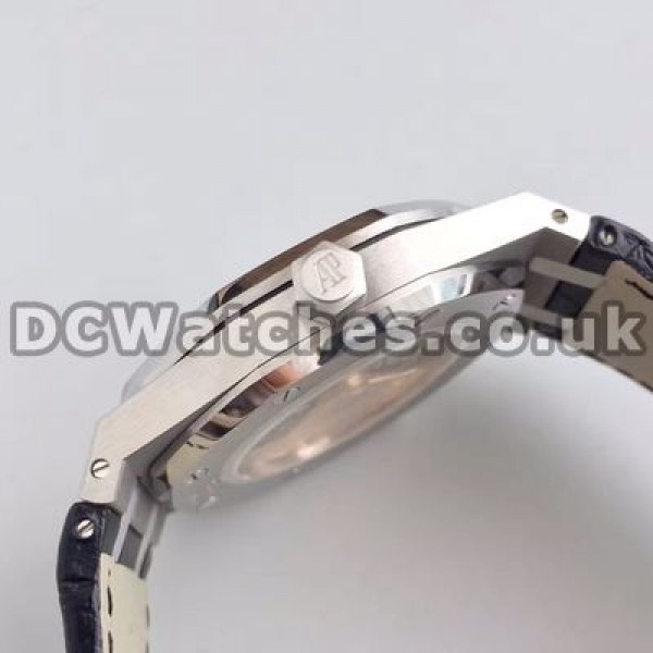 Graceful White Dials Audemars Piguet Royal Oak Copy Watches With Sturdy Steel Cases