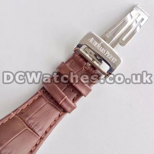 Graceful White Dials Audemars Piguet Royal Oak Copy Watches With Sturdy Steel Cases
