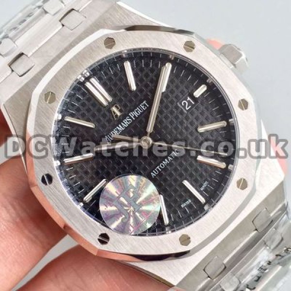 Durable Black Dias Audemars Piguet Royal Oak Copy Watches Sale With Steel Cases