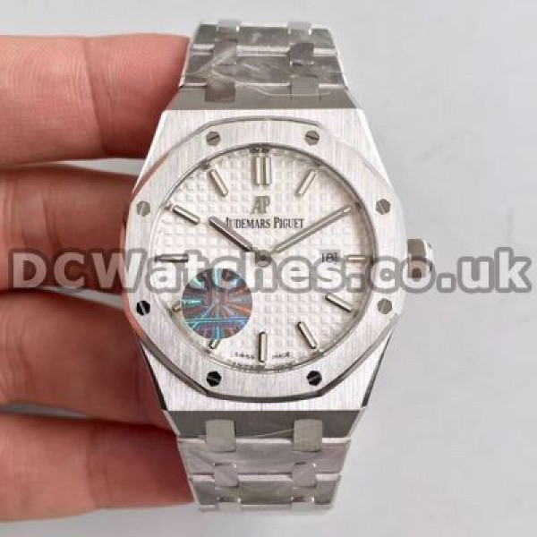 Female White Dials 33MM Audemars Piguet Royal Oak Copy Watches With Steel Cases