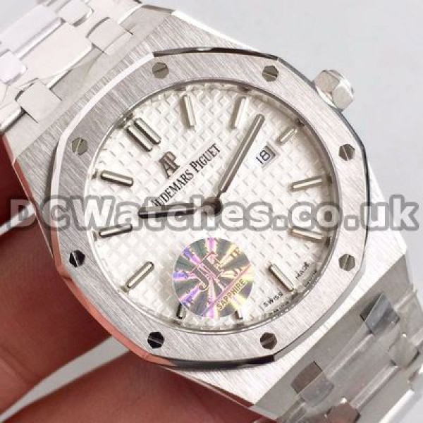 Female White Dials 33MM Audemars Piguet Royal Oak Copy Watches With Steel Cases