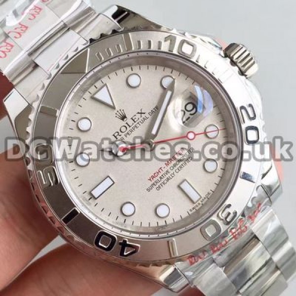 Pure Platinum & Steel Cases Male 40MM Rolex Yacht-Master Replica Watches For Sale