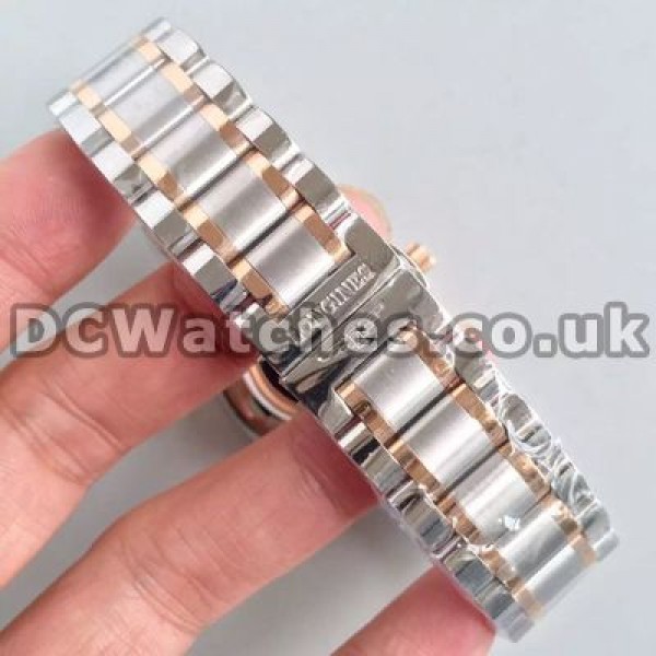 Modern Rose Gold & Steel Cases Longines Master Collection Replica Watches With Blue Hands For Men
