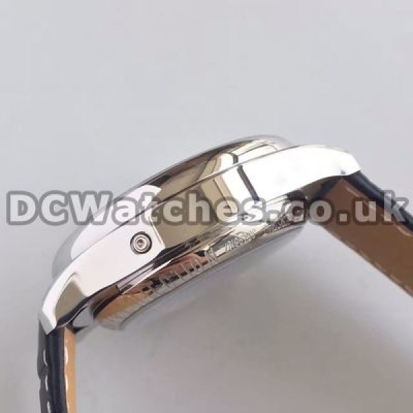Comfortable Black Crocodile Straps Longines Master Collection Copy Watches For Men With Steel Cases