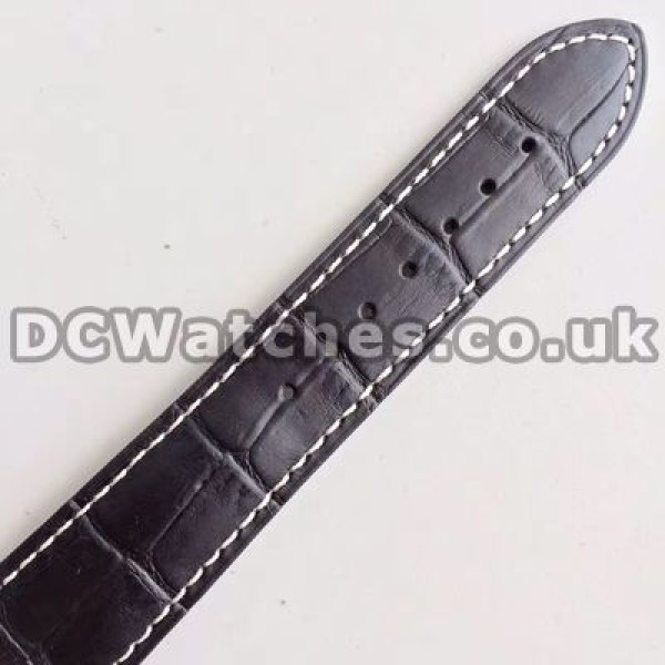 Comfortable Black Crocodile Straps Longines Master Collection Copy Watches For Men With Steel Cases