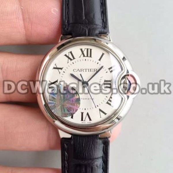 Typical White Dials 36MM Ballon Bleu De Cartier Copy Watches With ETA Automatic Movements