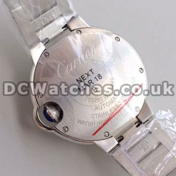Durable Steel Bracelets Male Ballon Bleu De Cartier Replica Watches With White Dials Online