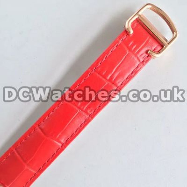Brilliant Red Crocodile Straps And Swiss Automatic Movements Ballon Bleu De Cartier Copy Watches Online
