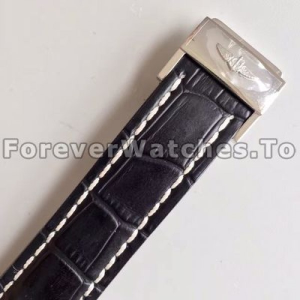 Unique Orange Crocodile Straps Ballon Bleu De Cartier Replica Watches With Rose Gold Cases