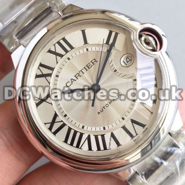 Typical Steel Bracelets Ballon Bleu De Cartier Fake Watches With Steel Cases For Hot Sale