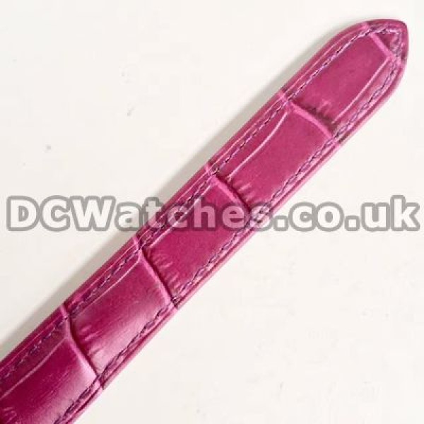 Shiny Purple Crocodile Straps And White Dials Ballon Bleu De Cartier Replica Watches For Hot Sale