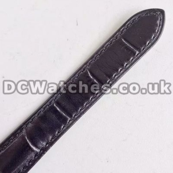 Concise Steel Cases And Black Crocodile Straps Ballon Bleu De Cartier Copy Watches Online
