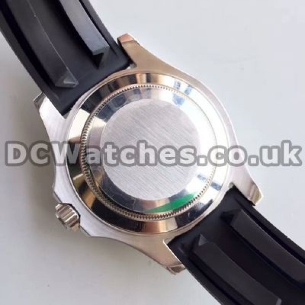 Popular Steel Cases Swiss Rolex Yacht-Master Fake Watches With Black Dials Sale Online