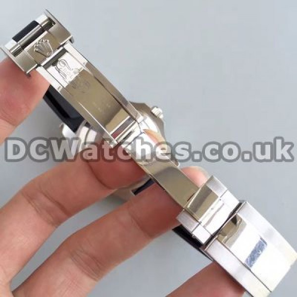 Popular Steel Cases Swiss Rolex Yacht-Master Fake Watches With Black Dials Sale Online