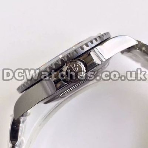 Cool Solid Black Steel Cases And Black Dials Rolex Submariner Copy Watches For Men