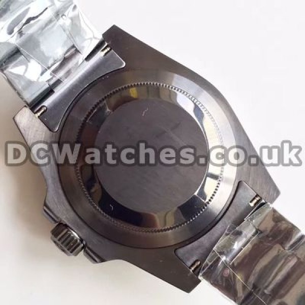 Cool Solid Black Steel Cases And Black Dials Rolex Submariner Copy Watches For Men