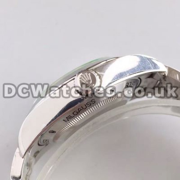 Pretty Blue Dials Rolex Milgauss Replica Watches Sale For Men With 39MM Steel Cases