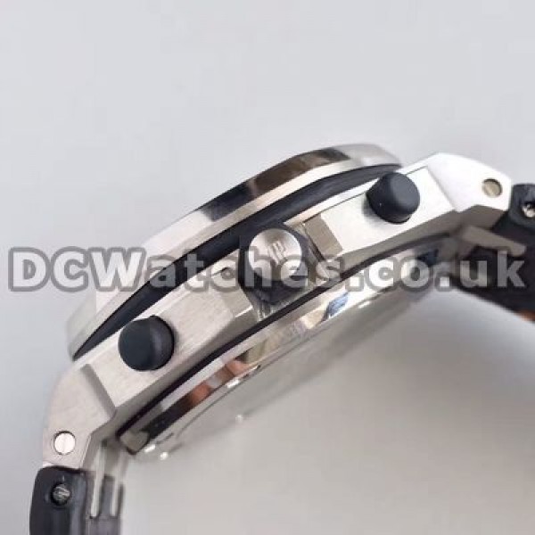 Comfortable Blue Crocodile Straps Audemars Piguet Royal Oak Offshore Fake Watches Online With Blue Sub-dials