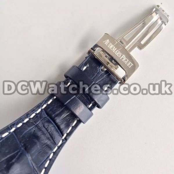 Comfortable Blue Crocodile Straps Audemars Piguet Royal Oak Offshore Fake Watches Online With Blue Sub-dials