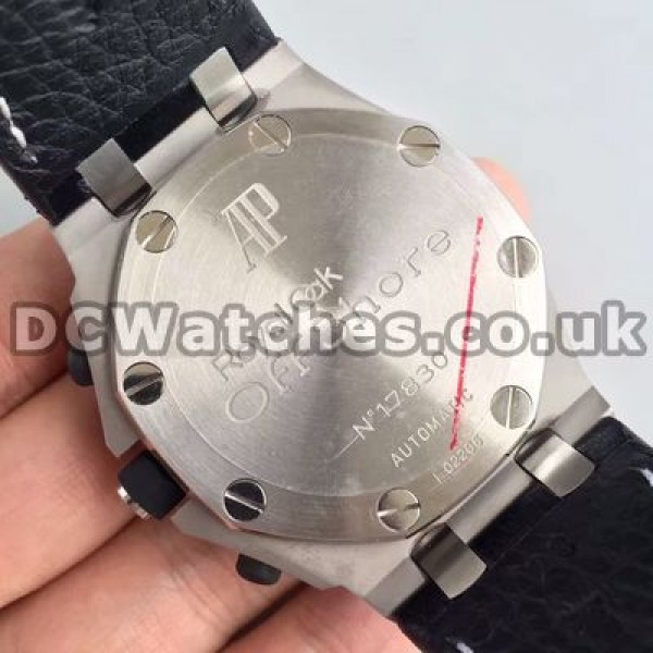 Graceful Male Black Dials And Black Crocodile Straps Audemars Piguet Royal Oak Offshore Copy Watches